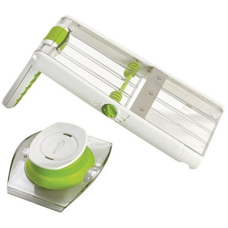 Chef N 102824120 Sleek Slice Handheld Collapsible Mandoline Green 6305924