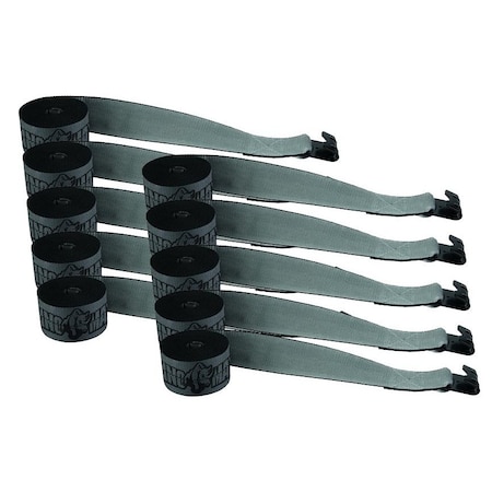 Mytee Products Kinedyne Winch Strap 4inx30ft  w/ Flat Hook Rhino Max Abrasion Resistant Webbing, 10PK WS430K-RHINOx10