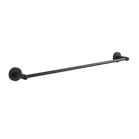 Paradise Bathworks Azure, Single Towel Bar, 24", Matte Black 67520