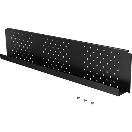 Mooreco Rectangle Modesty Panel, 58-1/4" W, 9-1/2" H, Black 66627