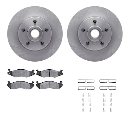 Dynamic Friction Co DFC Brake Rotor- Heavy Duty Brake Pad includes Hardware 6412-66008
