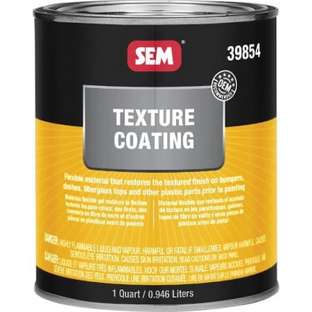 Sem Texture Coating, 1 quart Can, Black, Liquid 39854