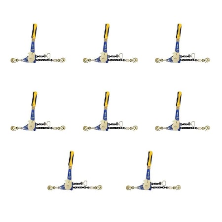 Mytee Products Easy Binder Ratcheting Chain Load Binder, 5400 lbs WLL, 8PK CB-AEZx8