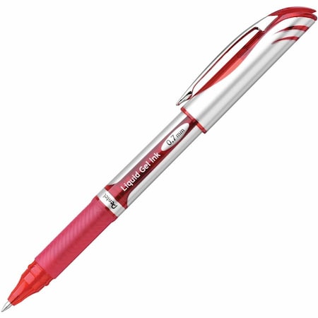 Pentel Pen, Energel, Liquid, 0.7Mm, Rd, 12PK BL57B