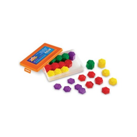 Learning Resources Hexagram Weights, 54 Per Set, 2PK LER4292