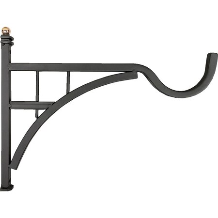 Panacea 12'' Black Steel Modern Farmhouse Bracket 86171