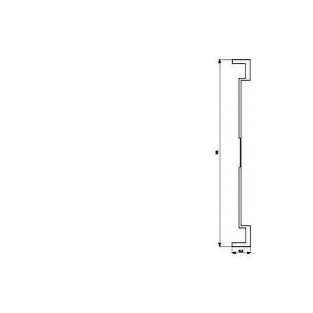 Siemens DELTA miro Frame 5-fold Color aluminum metallic Dimensions 374x 90 mm 5TG1115-1