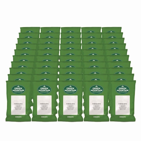 Green Mountain Coffee Coffee, Pumpkin Spice, Fraction Pack, Caffeinated, Ground, 2.2 oz, 50 PK 4757