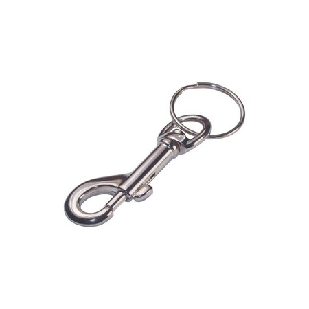 Hillman Key Chain Metal Silver Clips/Sanp Hooks Silver 701306