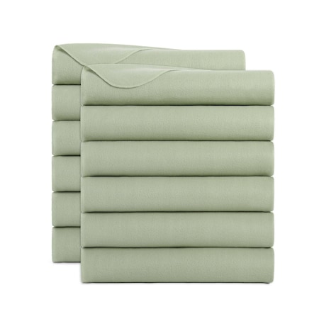 Arkwright Home Cozy Soft Polar Fleece Throw 50x60 Green (12pk), 12PK FLC-PLR-5060-GR
