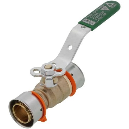 Viega PureFlow Press ball valve P1 1 P2 1 bronze 98200