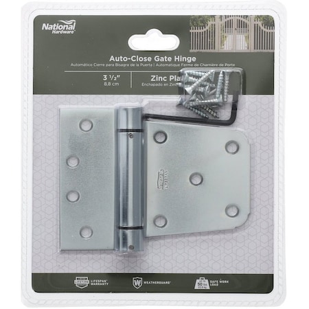 National Hardware Gate Hinge Set, Steel, Zinc N342-766