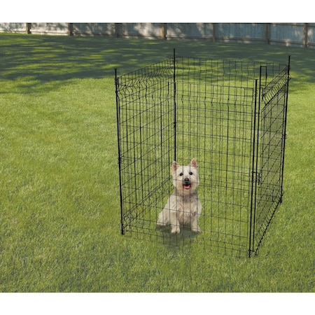 Best Garden 36'' W. x 44'' H. Black Powder-Coated Steel Multi Purpose Fence Panel 795010