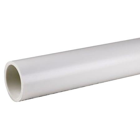 Genova JM Eagle Schedule Series Pipe, 1-1/4 in, 10 ft L, Solvent Weld, SCH 40 Schedule, PVC, White 1586
