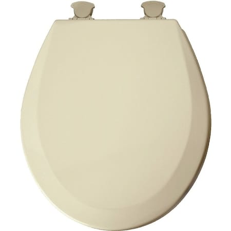 Mayfair Toilet Seat, Round, Molded Wood, Bone, Twist Hinge 41EC 006/46EC