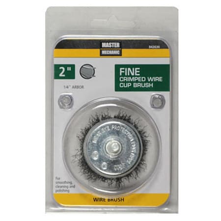 Disston 2 in. Master Mechanic Fine Utility Crimped Wire Cup Brush 842636