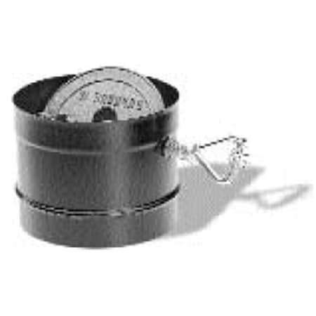 Rickis Rugs M &amp; G Duravent 6DBK-DS Dura-Vent 6 Inch DuraBlack Stovepipe Adaptor with Damper Section RI2548096