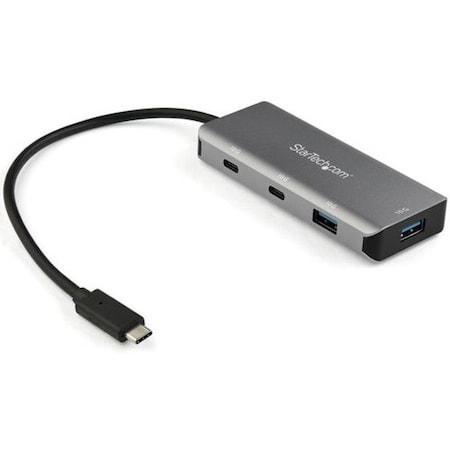 Startech.Com PORTABLE 4 PORT USB C HUB - USB TYPE-C/THUNDERBOLT 3 TO 2X USB-C AND 2X USB-A AD HB31C2A2CB