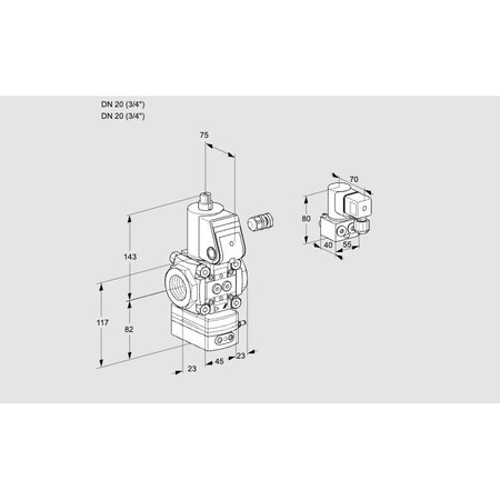 Honeywell Kromschroder VAG120R/NWAN KS88011850