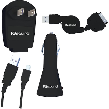 Supersonic 4 in 1 MP3 Audio Player Accessories Kit in Black IQ-43