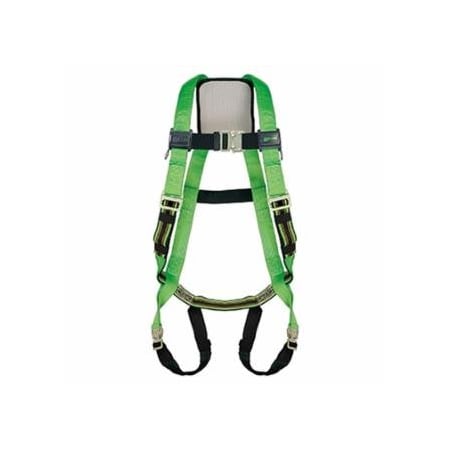 Miller DuraFlex Python Ultra Harness, Back D-Ring, Universal, Green 493-P950QC/UGN