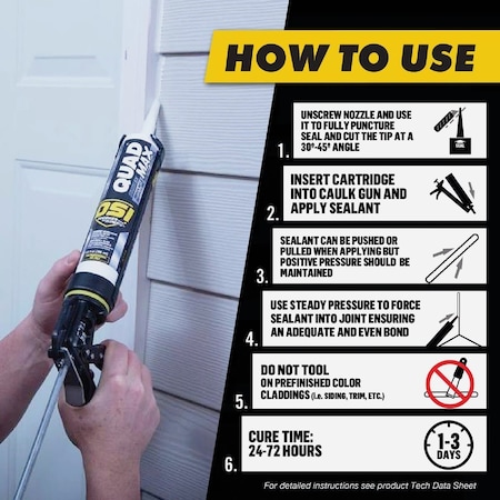 Osi QUAD MAX 9.5 Oz. Sealant Gray 1869460