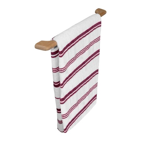 Homeroots 23in Traditional Solid Teak Towel Bar 475859
