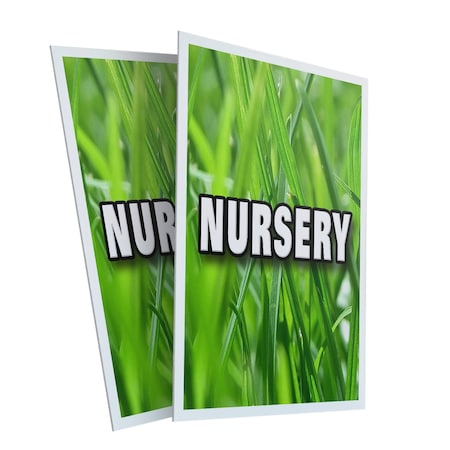 Signmission Nursery, Plastic Signs Only 24 Inch x 36 Inch, Corrugated Plastic, 2PK CSB-2436-2PACK-Nursery