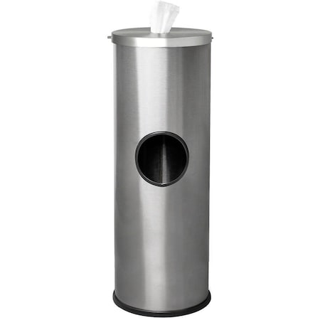 Ex-Cell Kaiser 3-Gal. Wipe Dispenser Sanitizing Station - Stainless Steel SW-DSP-01 SS