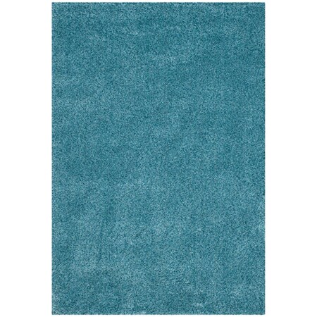 Safavieh 8 x 10 ft. Power Loomed Large Rectangle Shag Rug, Turquoise SG151-5858-8