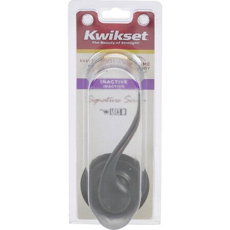 Kwikset Signature Series Venetian Bronze Left-Hand Tustin Dummy Door Lever 788TNL LH 11P CP