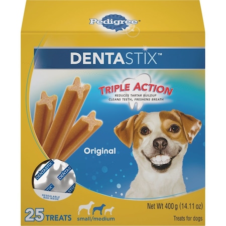 Pedigree Dentastix Small/Medium Dog Original Flavor Dental Dog Treat, 25PK 797050