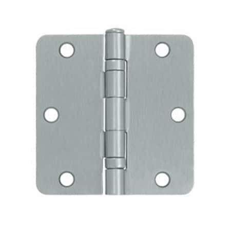Patioplus 3.5 x 3.5 x 0.25 in. Radius Hinge Steel - Brushed Chrome-US26 PA590549