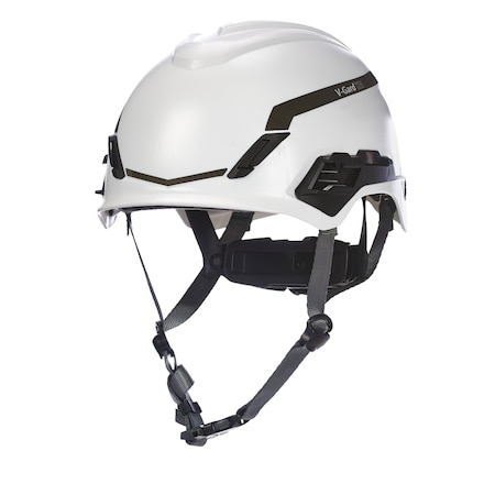 Msa Safety V-Gard H1 Safety Helmet, Novent, Fas-Trac III Pivot, ANSI, EN397, Type I, Class E, White 10194791
