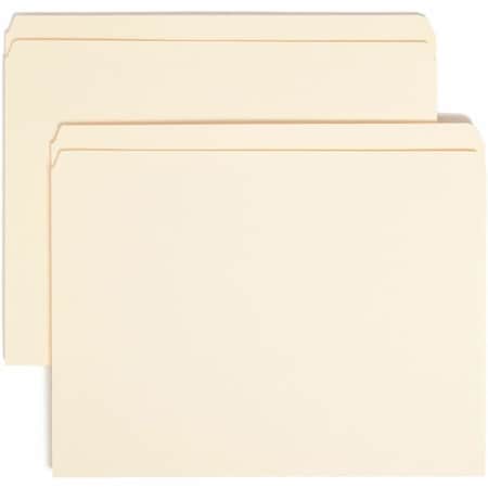 Smead File Folders, Straight Cut, Reinforced Top Tab, Letter, Manila, 100/Box 10310