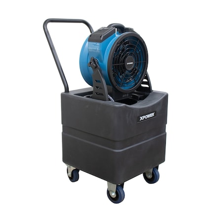 Xpower MistingFan, Blue, 8-7/8inH, Non-Oscillating FM-65WBK