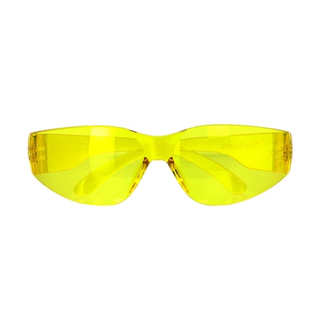 Bison Life Crystal, Safety Glasses, Anti-Scratch, Yellow Lens, Frameless BLSH-ESCR-CLCT-SG4Y-12