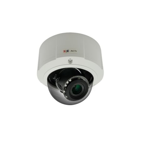 Acti 10MP Weatherproof Outdoor Zoom Dome Camera with D/N, Adaptive IR, Basic WDR, 4.3x Zoom Lens,  E816