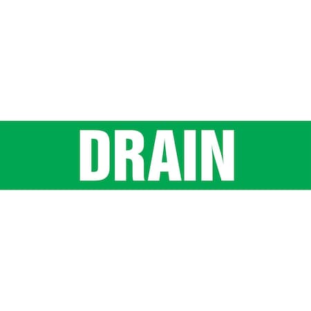 Accuform ASME ANSI PIPE MARKER DRAIN RPK295STB