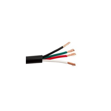 Cable Wholesale Indoor/Outdoor Speaker Cable, 65 Strand, Pure Copper, 12 AWG 4 Conductor, Sun Resistant PVC 10G4-722MF