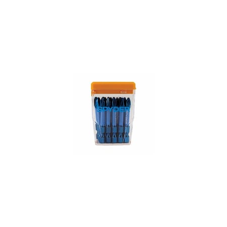 Sm Products PH2 Mach-Blue Phillips Impact Driver Bits, 2 In., 15-Pk. Case 19075