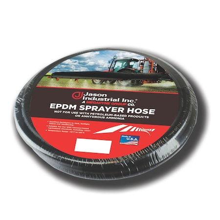 Jason Industrial 1/4 X 10 UNCOUPLED EPDM SPRAY HOSE, 1/4 X 10 UNCOUPLED EPDM SPRAY HOSE 4298-0254-0010