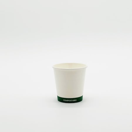 Verterra 4 Oz white Paper Cup, 1000 count, 50 count inners, 1000PK VT-HTCUP-04W