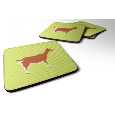 Carolines Treasures Toggenburger Goat Green Foam Coaster, Set of 4 BB7707FC