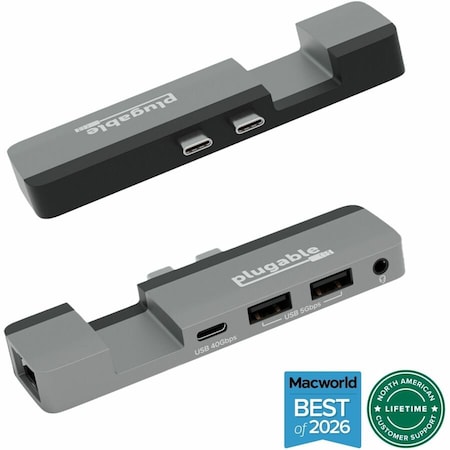 Plugable Technologies PLUGABLE 5-IN-1 USB C HUB MULTIPORT ADAPTER FOR MACBOOK PRO 14/16 INCH AND MACBO AMS-5IN1E