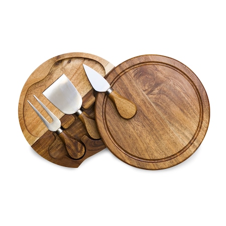 Picnic Time Family Of Brands Acacia Brie Cheese Cutting Board & Tools Set 879-03-512-000-0