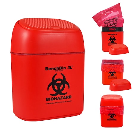 Mtc Bio BenchBin Starter Kit, 3L with 400 Bags, 400PK 248524