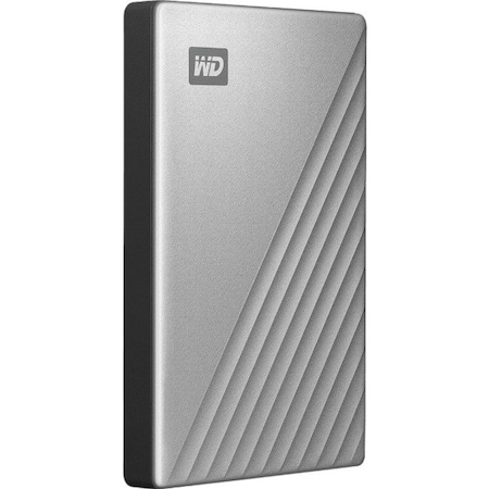 Wd Content Solutions Business WD My Passport Ultra WDBFTM0040BSL 4 TB Portable Hard Drive - External - Silver WDBFTM0040BSL