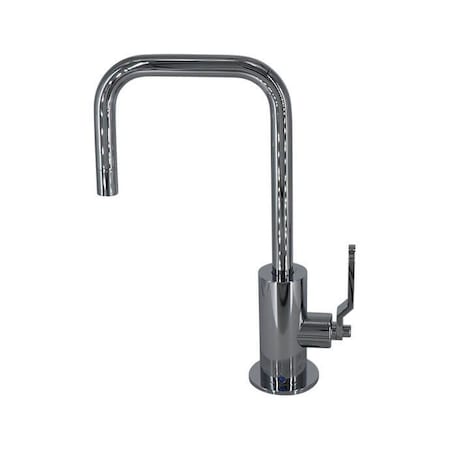 Mountain Plumbing Drinking Faucet, Round Body, 90 Deg Spout and Lever Handle in Polished Chrome MT1833-NLIH/CPB