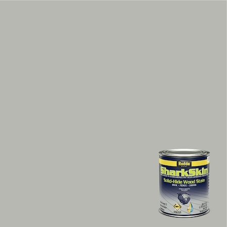 Rodda Paint SharkSkin Deck and Siding Solid Wood Stain, 1 Quart, Cape Cod Grey 4240014-EX097/Cape Cod Grey